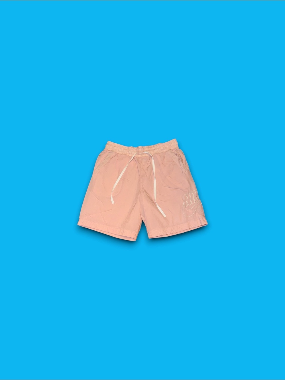Nike Shorts Mens Large Light Pink Sportswear Alumni Woven Flow Shorts Swoosh